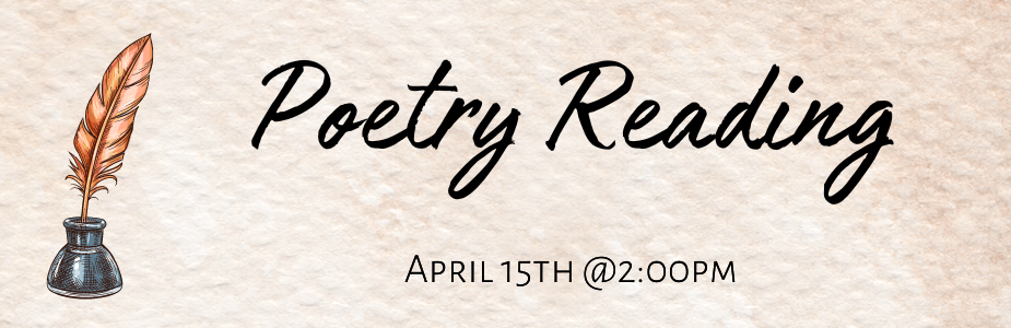 Come and enjoy a poetry reading here at  the Wilmington Public Library featuring local authors 